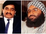 Dawood Ibrahim (L) is a fugitive in India and has been charged with masterminding the 1993 Mumbai serial bombings. Maulana Masood Azhar, founder, chief and key leader of Jaish-e-Mohammad was designated as a global terrorist by the UN.