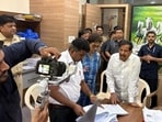 On Sunday, forest minister Ganesh Naik visited the information collection centre and personally reviewed the ongoing process of collecting documents from the encroachers.