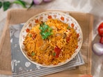 Chef Ranveer Brar's chicken pulao recipe takes approximately 45 minutes to make. 