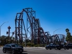 The X2 roller coaster is seen at Six Flags Magic Mountain in Valencia , Calif., Wednesday, Sept. 23.
