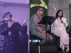 Singer Kutle Khan, storyteller Yatindra Mishra, singer Malini Awasthi and singer Askari Naqvi