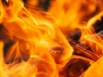 Scrap yard fire in Paterson, New Jersey.