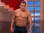 Salman Khan showed off his body during Weekend ka Vaar.