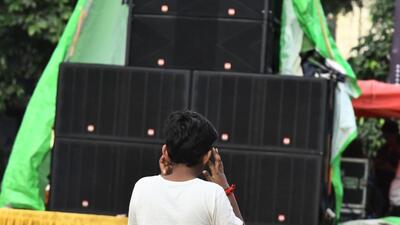 Festival din: 251 loudspeaker calls a day to city police Festival din: 251 loudspeaker calls a day to city police