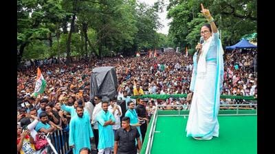 A TMC without Mamata Banerjee is a legitimate eventuality. But the instrument of its political demise must be popular will. (@AITCofficial X/ANI)