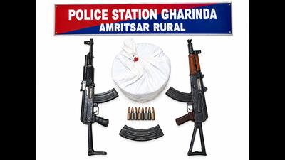 A case has been registered under Sections 21, 23 and 29 of the NDPS Act and Section 25 of the Arms Act at the Gharinda police station in Amritsar Rural. (HT File)