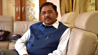 G Parameshwara also renewed the state government’s appeal for an all party delegation to approach the Centre for drought relief, saying the issue concerned the entire state. ((Arijit Sen/HT Photo))