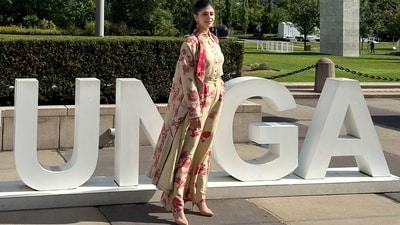 Sanjana Sanghi during her visit Sanjana Sanghi during her visit