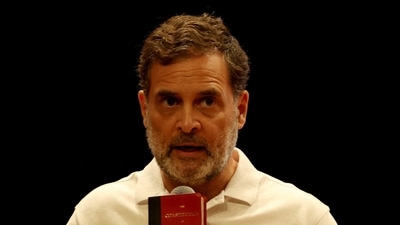 According to two functionaries aware of the details, Gandhi was given a report on the poll results, but he emphasised taking on the RSS in educational institutions. (REUTERS)