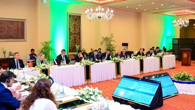 The SCO includes Russia, India, Iran, Kazakhstan, Kyrgyzstan, Pakistan, Tajikistan, Uzbekistan, Belarus and China. (X/@ForeignOfficePk) The SCO includes Russia, India, Iran, Kazakhstan, Kyrgyzstan, Pakistan, Tajikistan, Uzbekistan, Belarus and China. (X/@ForeignOfficePk)