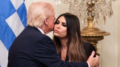 US Ambassador to Greece Kimberly Guilfoyle is facing scrutiny over her close ties to a Greek energy company. (Bloomberg)