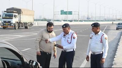 The two vehicles were issued challans totalling  ₹45,000— ₹20,000 against one and  ₹25,000 against the other—and both were impounded. One of the riders was found to be a minor. (HT File)