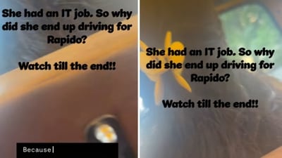 The auto driver who left her IT job to take up a new career. (Instagram/@the_tanvishetty) The auto driver who left her IT job to take up a new career. (Instagram/@the_tanvishetty)