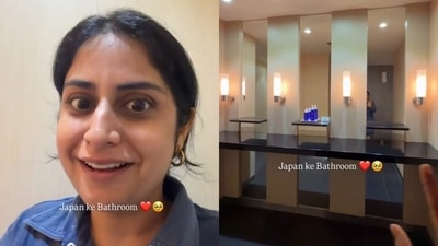 An Indian woman was surprised by Japan’s public bathrooms and the thoughtful features designed for women. (Instagram/sahigal.ankita) An Indian woman was surprised by Japan’s public bathrooms and the thoughtful features designed for women. (Instagram/sahigal.ankita)