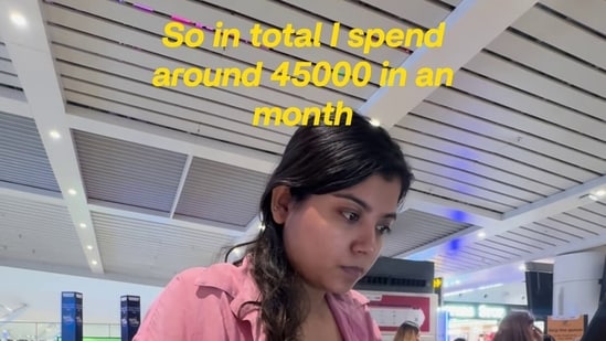 An Indian Oil employee broke down her monthly expenses in an Instagram video. 