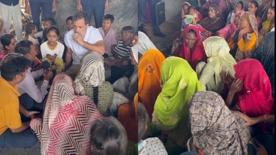 Congress leader Rahul Gandhi interacted with the residents in the area to understand their grievances.