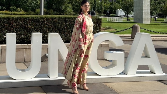 Sanjana Sanghi during her visit