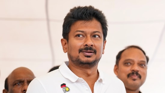 Chennai: Tamil Nadu Assembly LoP Udhayanidhi Stalin arrives for the state Assembly session, in Chennai, Tuesday, Aug. 25, 2026. (PTI Photo/R Senthilkumar)(PTI08_25_2026_000069B)