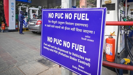 The 'no PUC, no fuel' rule was applied last year too (Raj K Raj /HT Photo)