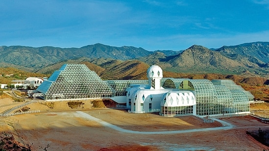 Biosphere 2, sealed in 1991, experienced oxygen depletion attributed to microbes and concrete reactions. Studies indicated that respiratory processes exceeded plant oxygen production, revealing complexities in closed ecosystems and the significant role of the building itself in atmospheric changes.