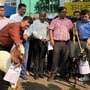 সল্টলেকে চিকিৎসকদের বিক্ষোভে পূর্ব বর্ধমানের সন্তানহারা দম্পতি