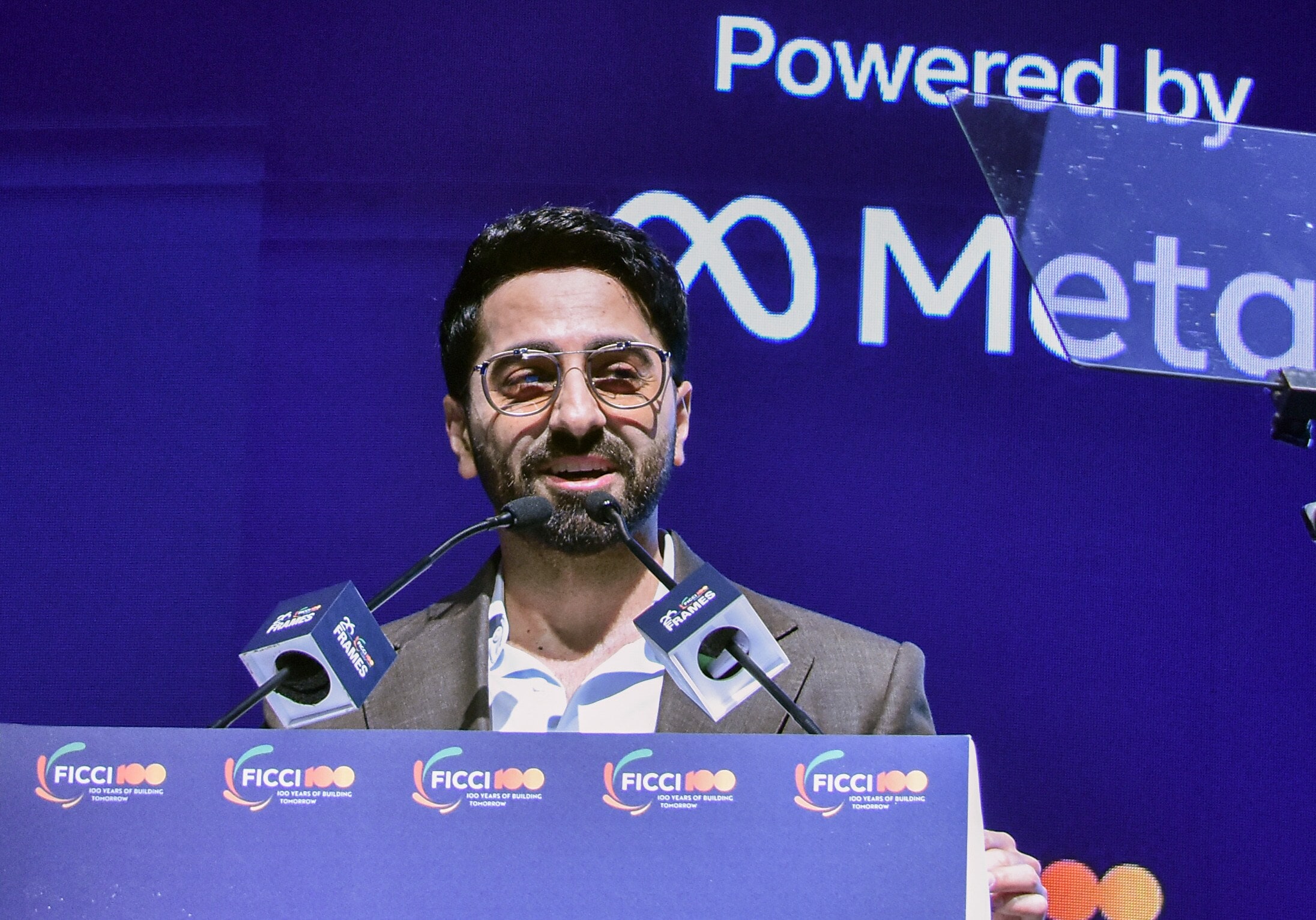 Mumbai, Sep 29 (ANI): Actor and FICCI FRAMES Ambassador Ayushmann Khurrana addresses during the FICCI FRAMES 2026 event at the Grand Hyatt, Santacruz, in Mumbai on Tuesday. (ANI Photo) (Sandip Mahankal ) Mumbai, Sep 29 (ANI): Actor and FICCI FRAMES Ambassador Ayushmann Khurrana addresses during the FICCI FRAMES 2026 event at the Grand Hyatt, Santacruz, in Mumbai on Tuesday. (ANI Photo) (Sandip Mahankal )