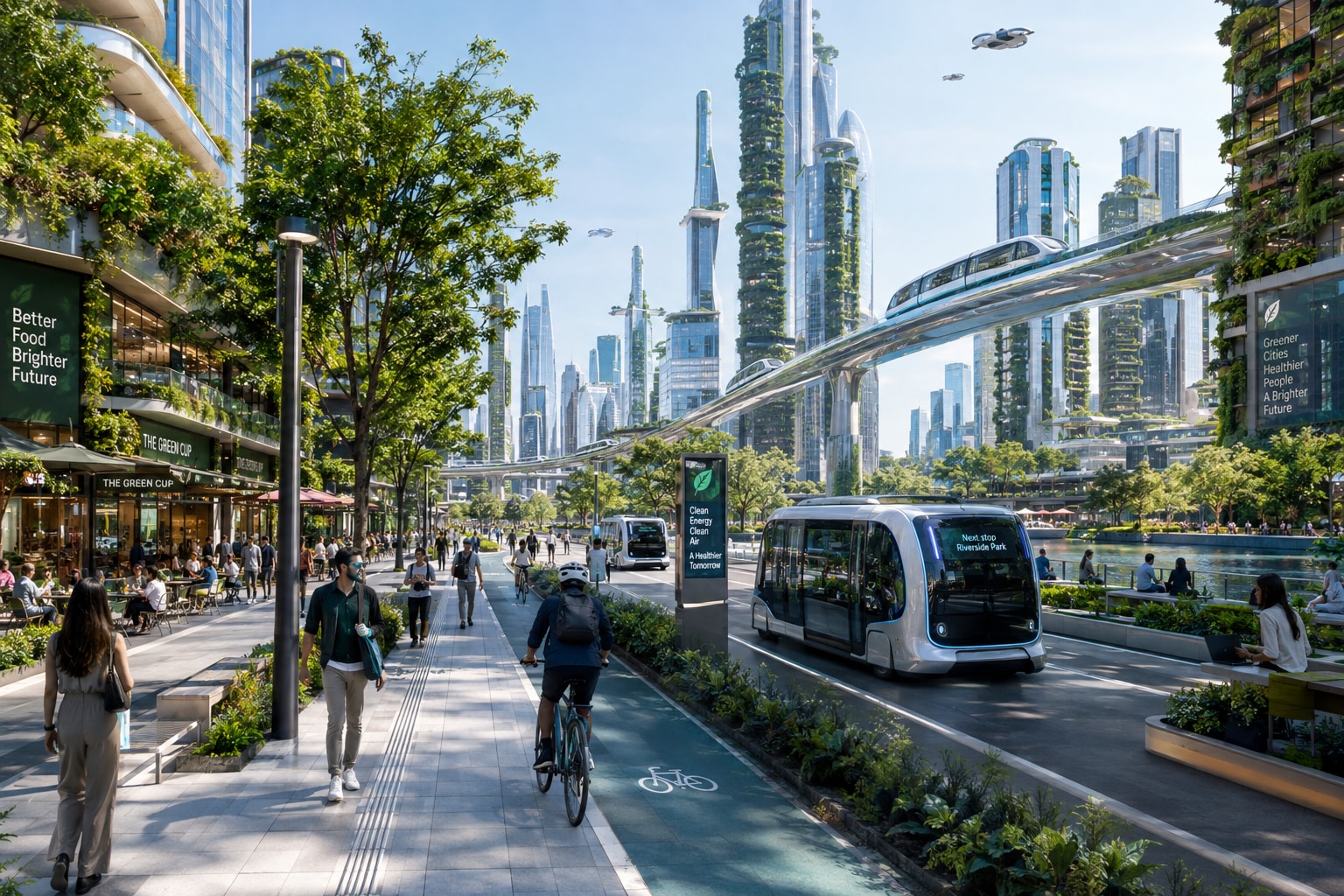 A futuristic global city imagined by ChatGPT. (Representational image created using AI.) A futuristic global city imagined by ChatGPT. (Representational image created using AI.)