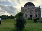 A dead tree had stood here for decades. Birds would settle on its bare branches, and many people would photograph it with the monument behind it. At different times, the tree famously appeared in posed portraits of writers Anita Desai and Annie Ernaux. Then, one Saturday in June last year, it fell on its own accord. (HT Photo)