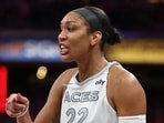 A'ja Wilson received a technical foul after leaving the court to confront the fan.