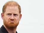 Britain's Prince Harry, Duke of Sussex reacts during a panel discussion during his visit to Ninestiles School, in Birmingham, central England on September 18, 2026, as part of the launch of the INSPIRE education programme ahead of the Invictus Games in Birmingham in 2027.