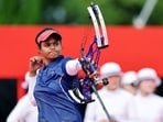 India's Jyothi Surekha Vennam in action