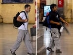 Retired IAF flight lieutenant Anoop Verma shared a collage featuring Rahul Gandhi and Kasab, with both shown carrying bags.