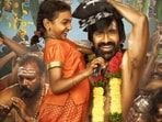 Nakshathra, Ravi Teja, Anishma Anilkumar, Rishikanth in stills from Irumudi and Modha Rathiri. 