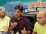 Joint director, tourism (Jammu), Aijaz Qaiser announcing the three-day championship at a press conference on Tuesday. (HT Photo)