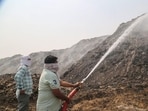 MCG plans to form teams of junior officials to monitor waste-burning incidents on the ground across their respective zones, a spokesperson said. (HT Archive)