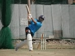 Rishabh Pant practicing at the Sher-i-Kashmir Stadium before the Irani Cup