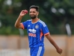 Auqib Nabi making a debut for India.