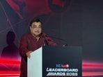 Nitin Gadkari speaks at the HT Auto Leaderboard Awards 2026.