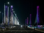 Gram it: Here's a view of the illuminated Barapullah Elevated Road Phase-III, which was recently inaugurated. This corridor will merge with the existing Barapullah flyover at Sarai Kale Khan, completing a stretch of around 9 kilometres to provide a signal-free ride between Mayur Vihar Ph 1 and AIIMS.   