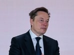 Elon Musk, CEO of Tesla and SpaceX and owner of X, formerly known as Twitter, speaks during National Design Studio's launch event for America.gov, a new AI-powered government website, at the Mellon Auditorium in Washington, D.C September 29.