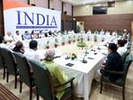 INDIA bloc leaders met at the Constitution Club of India in Delhi