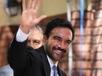 New York City Mayor Zohran Mamdani waves at the crowd. Adam Gray/Pool via REUTERS/File Photo