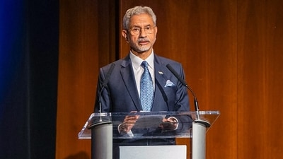 S Jaishankar also flagged growing opposition to immigration and mobility in the US. (@DrSJaishankar/X) S Jaishankar also flagged growing opposition to immigration and mobility in the US. (@DrSJaishankar/X)