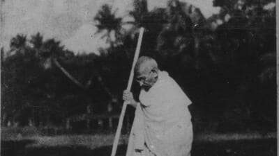 Mahatma Gandhi’s first fast was his historic fast unto death at Yerwada Jail from September 20 to September 26, 1932, against the provision in the British Communal Award for separate electorates for the “Depressed Classes”, ending with the Poona Pact between BR Ambedkar and caste Hindu leaders. (HT ARCHIVES)