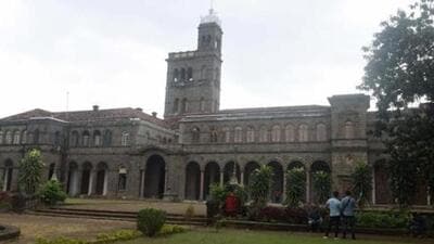 Pune, India - Dec. 5, 2017: Main building of Savitribai Phule Pune University (SPPU) in Pune, India, on Tuesday, December 5, 2017. (Photo by Pratham Gokhale/Hindustan Times) (Pratham Gokhale/HT Photo)