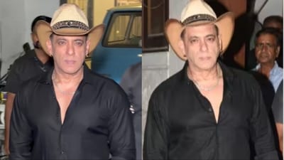 Salman Khan posed for paparazzi. Salman Khan posed for paparazzi.