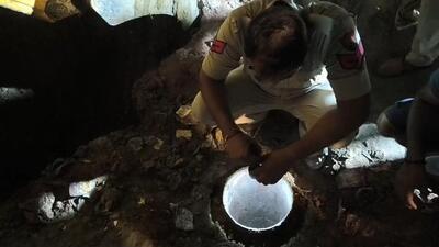 The three-year-old fell into the 12-inch-wide, 250-foot-deep borewell at Sihi on Sunday after slipping from a tractor loader bucket. (HT) The three-year-old fell into the 12-inch-wide, 250-foot-deep borewell at Sihi on Sunday after slipping from a tractor loader bucket. (HT)