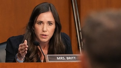US Senator Katie Britt speaks during a Senate Judiciary Committee hearing with former special counsel at the Justice Department Jack Smith on September 29. (REUTERS)