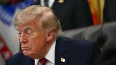 US President Donald Trump looks on during an announcemnt in the Oval Office of the White House in Washington, DC, on September 30. (AFP) US President Donald Trump looks on during an announcemnt in the Oval Office of the White House in Washington, DC, on September 30. (AFP)