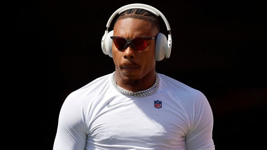Justin Jefferson suffered an ankle sprain during Minnesota’s Week 3 win. (Getty Images via AFP)